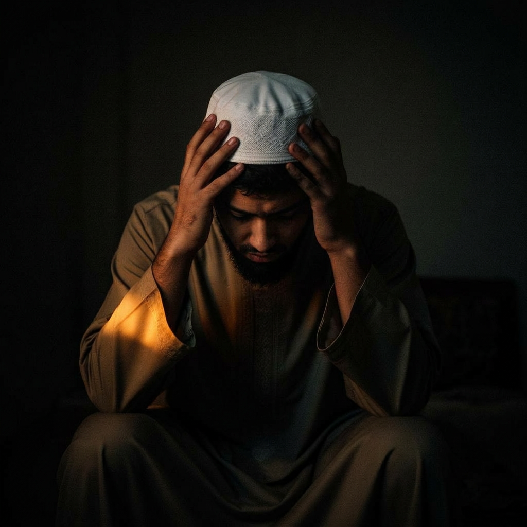 A Muslim man weighed down by the silent cycle of pornography addiction